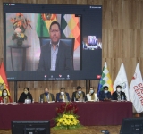 Presidente Arce advierte que si no se liberan las patentes la pandemia acabará con los sistemas sanitarios y muchas vidas más