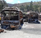 Liberan de culpa a tres implicados por quema de los buses PumaKatari en 2019
