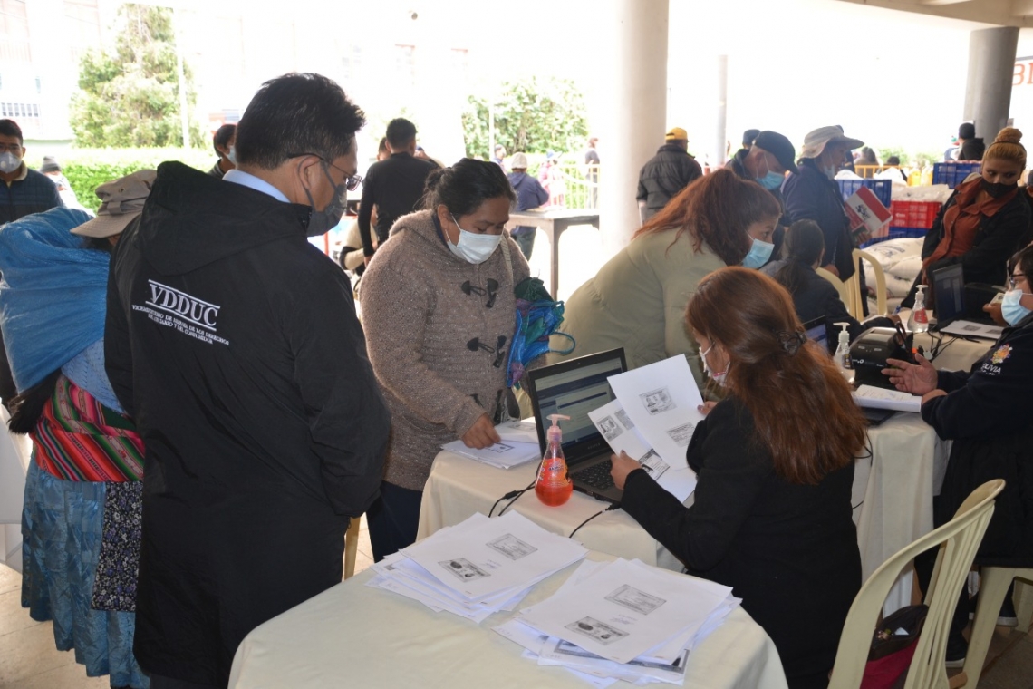 Entrega de alimentos a personas con discapacidad es verificada por viceministros