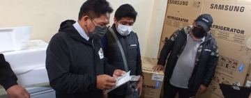 Policía aprehende a tres persona al encontrar electrodomésticos falsificados en La Paz