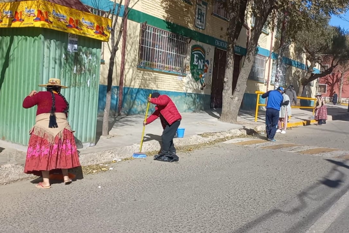 Campaña de limpieza en Oruro se realizó con poca participación de la ciudadanía 