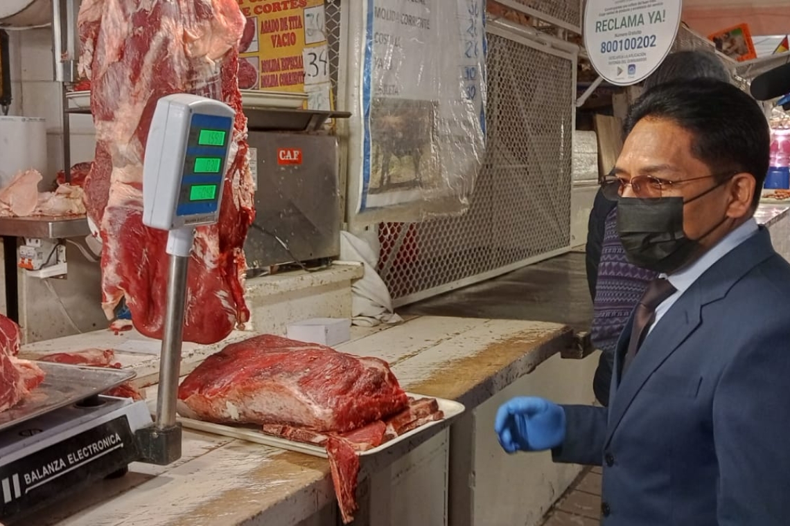 Descartan aumento de precios de la carne, hay control para garantizar derechos de la población 