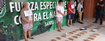Fuerza antidroga confisca 64 kilos con 390 gramos en Cochabamba, La Paz y Santa Cruz