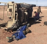 Un militar muerto y dos heridos en accidente causado por contrabandistas