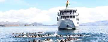 Cadetes de segundo año de la Escuela Naval se prepararon en el Lago Titicaca