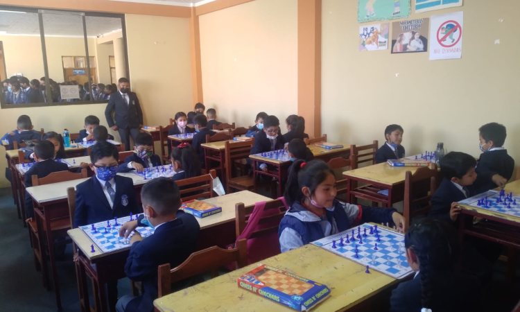 Inició Olimpiada de Ajedrez de estudiantes del Colegio Filadelfia