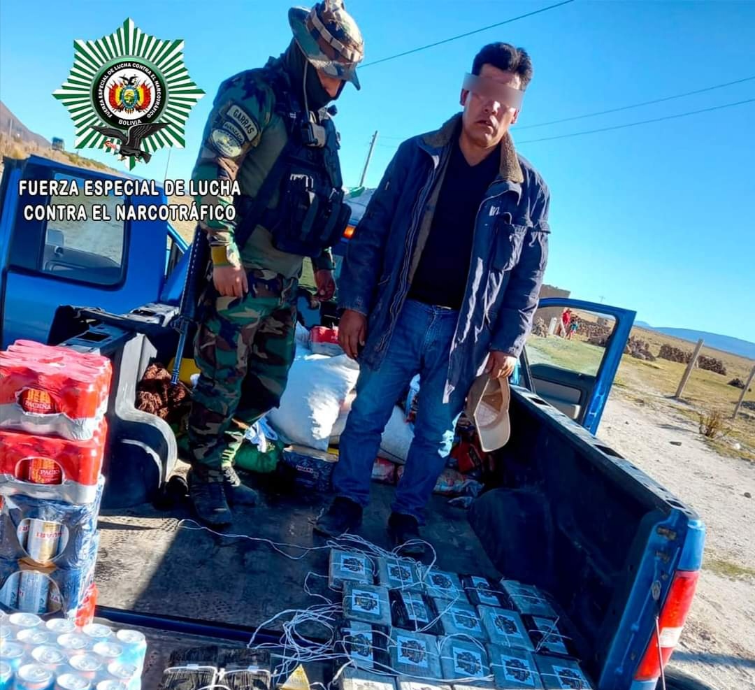 La FELCN confisca 101 kilos de cocaína, una afectación de $us 255.620