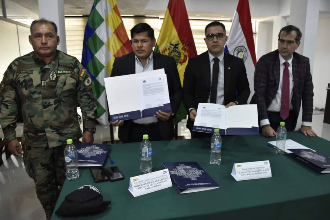 Bolivia y Paraguay sellan alianza contra el narcotráfico en frontera 