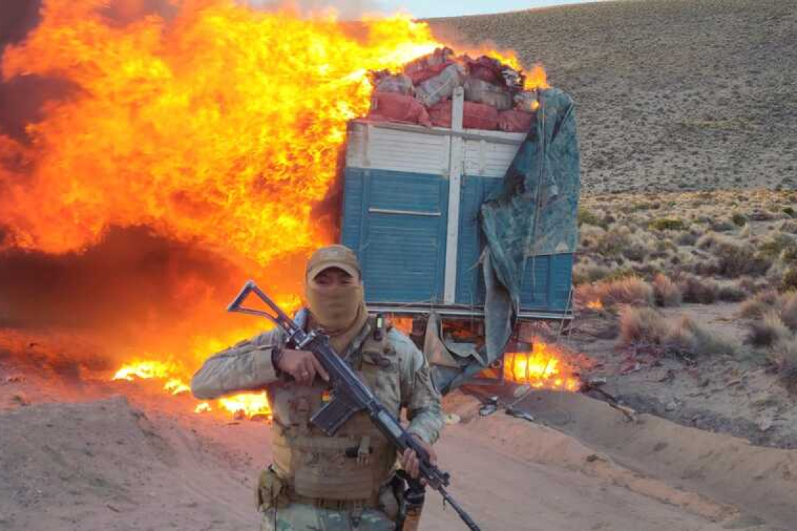 Comisan camión con contrabando valuado en Bs 750.000 y detectan 10 nuevos pasos ilegales en la frontera con Chile