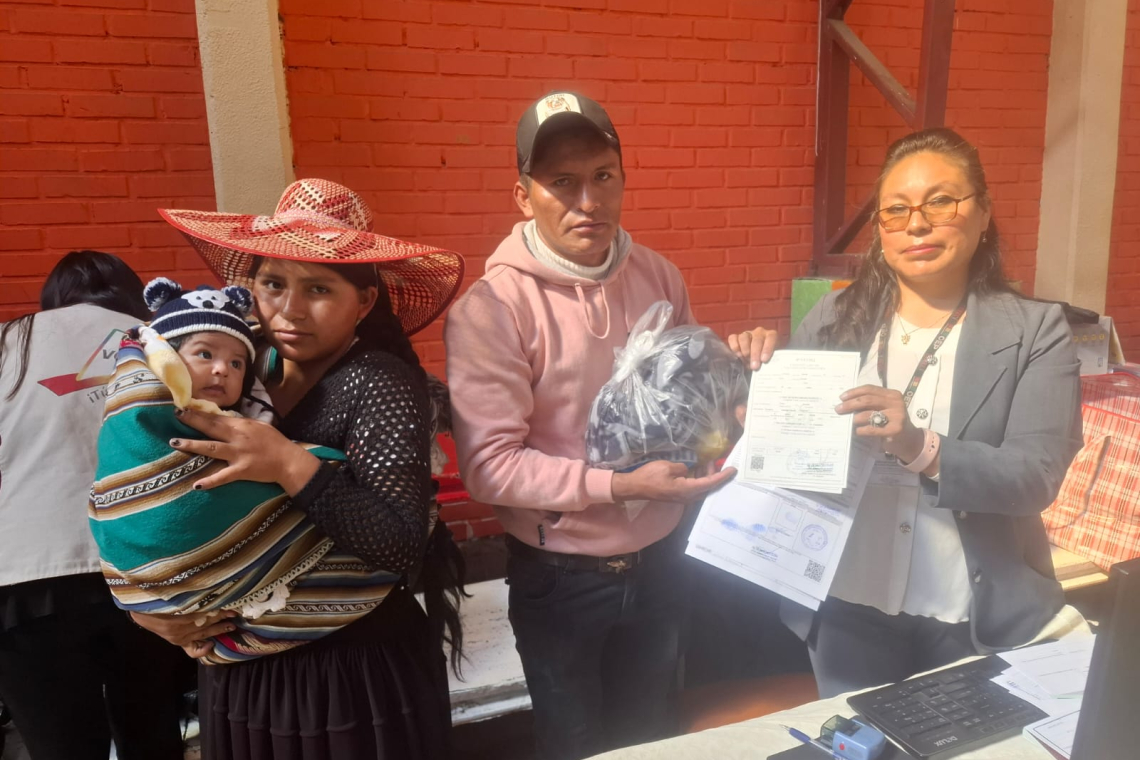 Campaña busca garantizar identidad a miles de niños con certificados gratuitos en Oruro