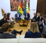 El presidente Arce asegura entrega democrática de mandato el 8 de noviembre 