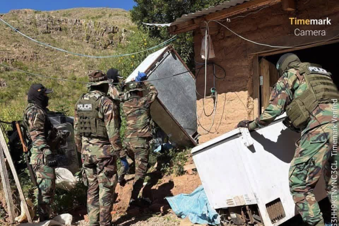 La FELCN desmantela un laboratorio y 25 toneladas de marihuana en ToroToro