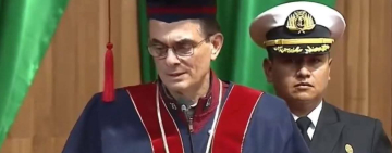Presidente Paz en la UPEA recibe el título de “Doctor Honoris Causa”