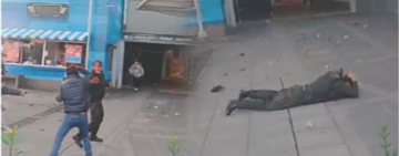 Caos en el centro de La Paz: marchistas dejan saqueos, destrozos y heridos