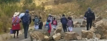 Federación de campesinos de Chuquisaca declara cuarto intermedio en bloqueos para permitir corredor humanitario