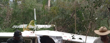 Aeronave reportada como desaparecida es hallada, hay un fallecido, un desaparecido y dos heridos