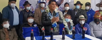 El gobernador electo Johnny Vedia invita a sus rivales políticos a unir fuerzas por Oruro