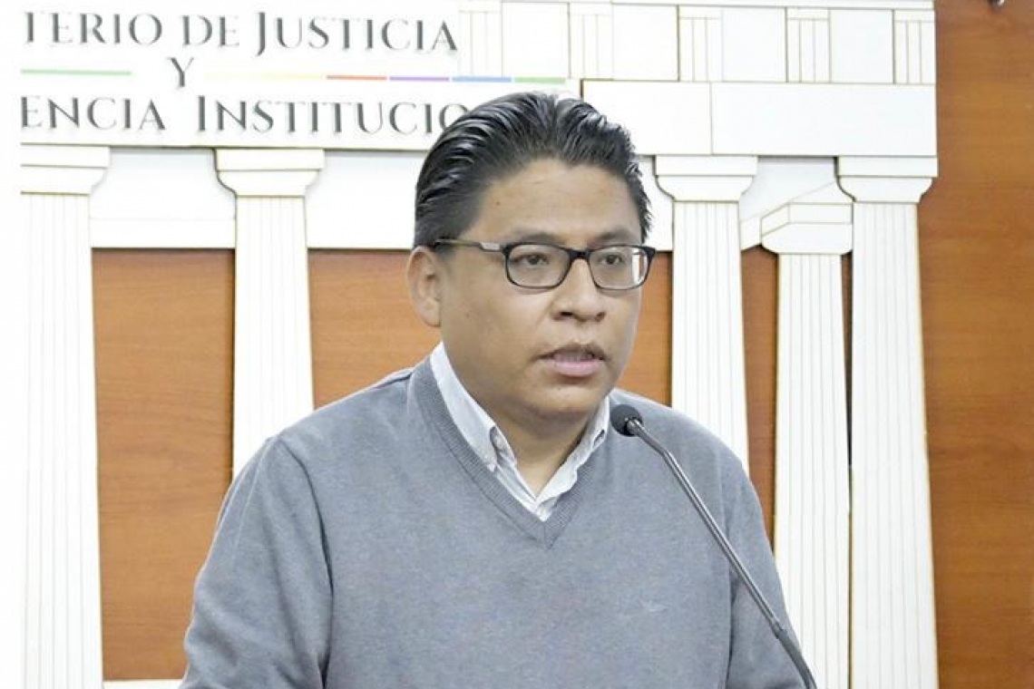 Ministro de Justicia saluda institucionalización de fiscales en Bolivia