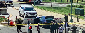 Un atacante atropelló a dos guardias frente al Capitolio en Washington, mató a uno y luego fue abatido por la policía