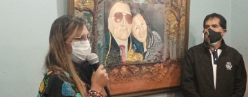 Pamela Chávez logra reabrir el salón “Valerio Calles” con una exposición homenaje