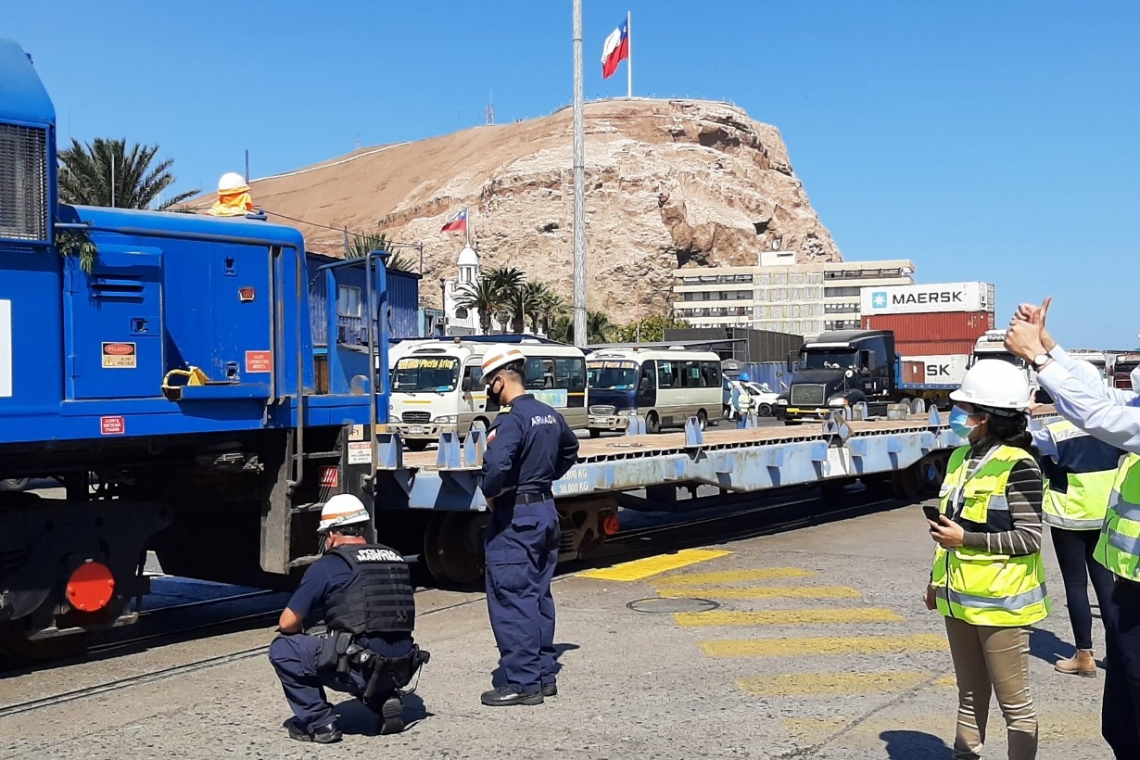  Fcalp y Puerto de Arica afinan preparativos  para prueba técnica de tren con carga a Bolivia