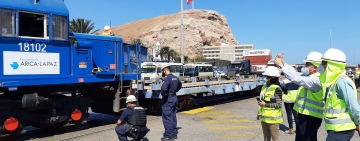  Fcalp y Puerto de Arica afinan preparativos  para prueba técnica de tren con carga a Bolivia