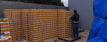 Aduana decomisa alcohol y otros productos de contrabando con un valor de 385.000 bolivianos
