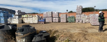 46 toneladas de vino y cerveza de  contrabando fueron destruidas en Tarija