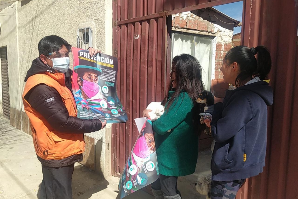 Brigadas de la DIO recorren las calles difundiendo  mensajes de prevención de violencia