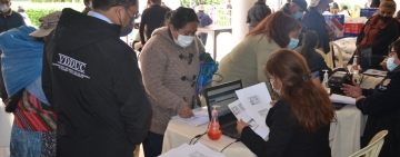 Entrega de alimentos a personas con discapacidad es verificada por viceministros