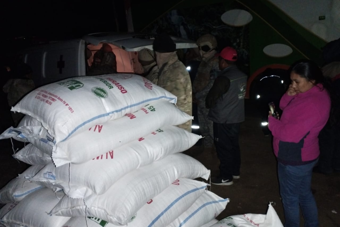 CEO comisa vagoneta ilegal, 90 quintales de alimento en frontera con Perú