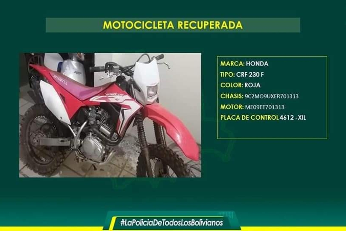 Encarcelan a banda que robaba motos en Trinidad y desbaratada por DIPROVE 