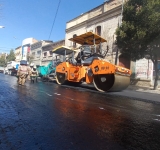 Por las Fiestas Patria se dispone recapado asfáltico por la ruta del desfile 