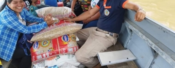 Familias de tres municipios de Pando reciben 1,3 toneladas de ayuda humanitaria