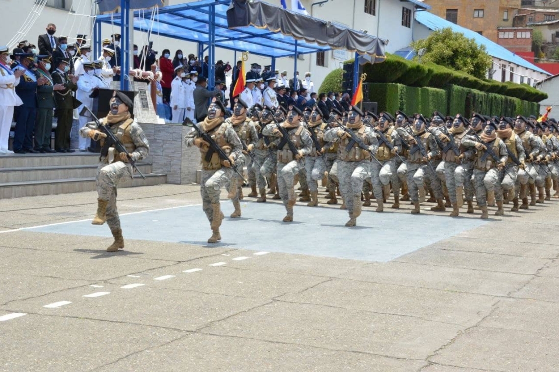 Arce destaca fortalecimiento de las FFAA, atención humanitaria y lucha contra el contrabando