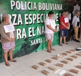 Fuerza antidroga confisca 64 kilos con 390 gramos en Cochabamba, La Paz y Santa Cruz