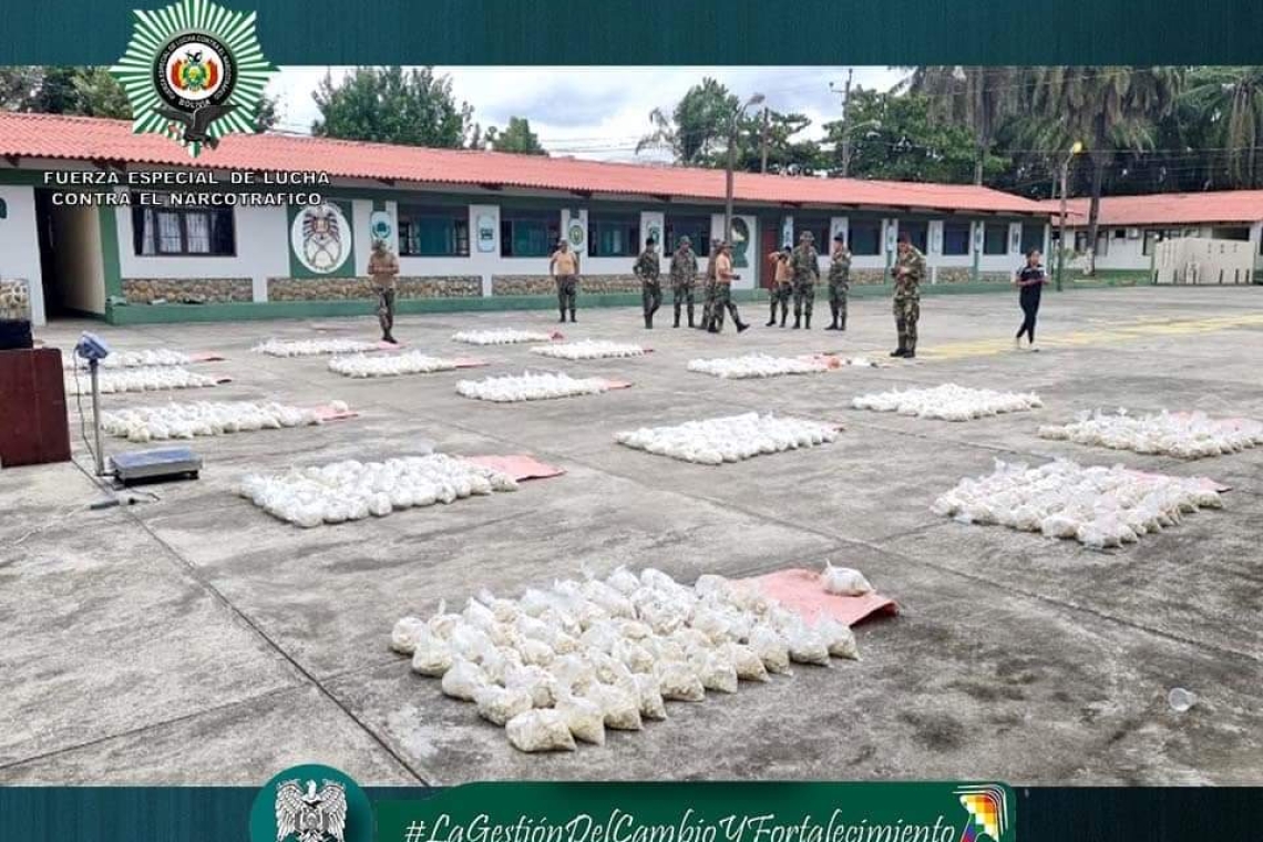 UMOPAR incauta 732 kilogramos de cocaína en municipios del trópico de Cochabamba