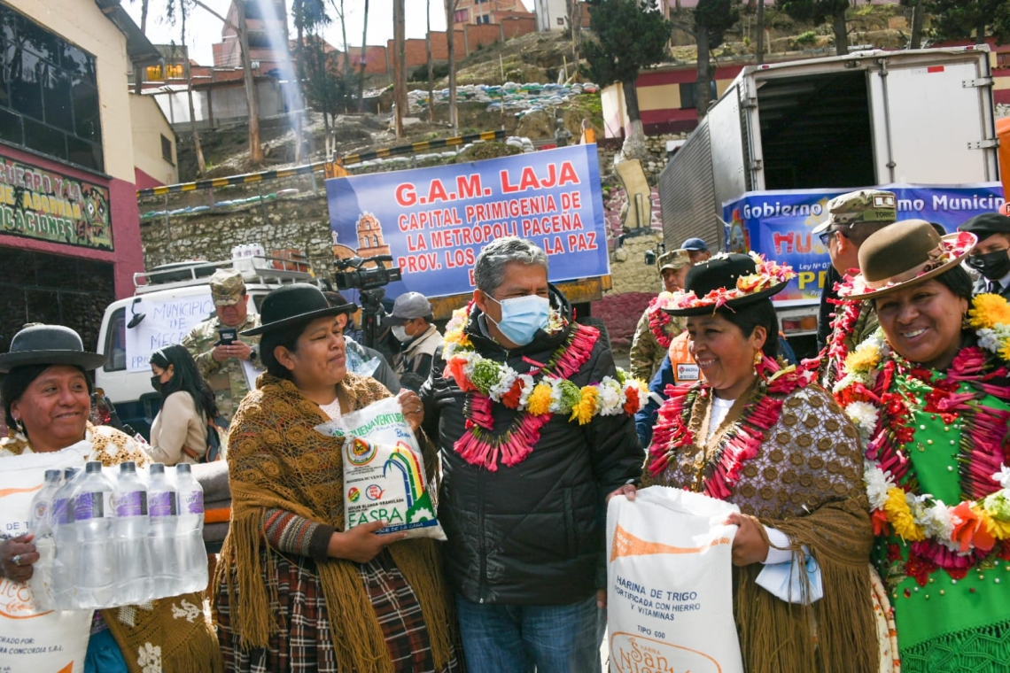 Ayuda humanitaria para 471 familias damnificadas de cuatro municipios paceños