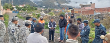 Inspeccionan la cuenca Taquiña para prevenir situaciones de riesgo en Cochabamba