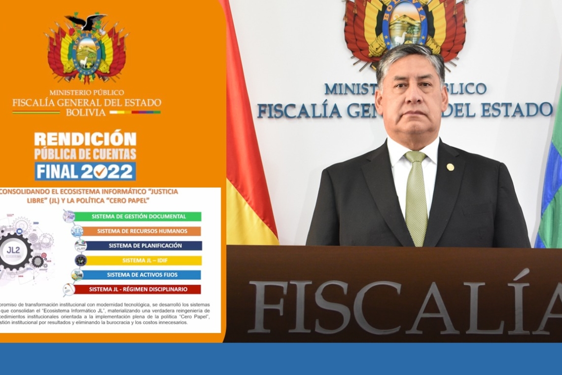 Fiscalía destaca aporte tecnológico en Rendición Pública de Cuentas 2022