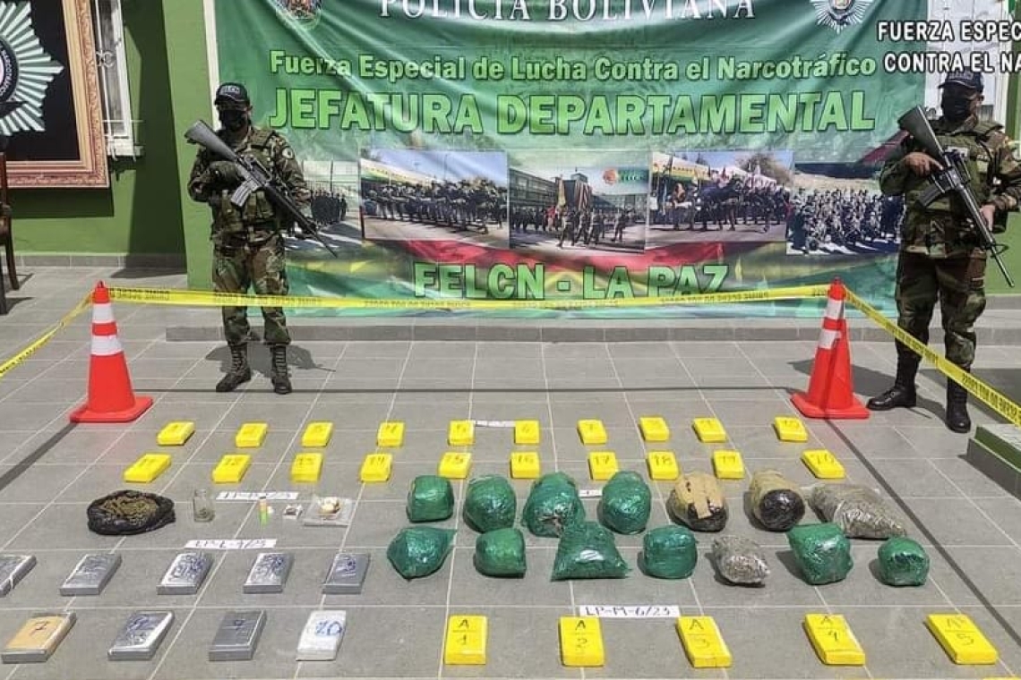 La Paz: Caen seis presuntos narcotraficantes y se afecta al patrimonio con $us 125.886