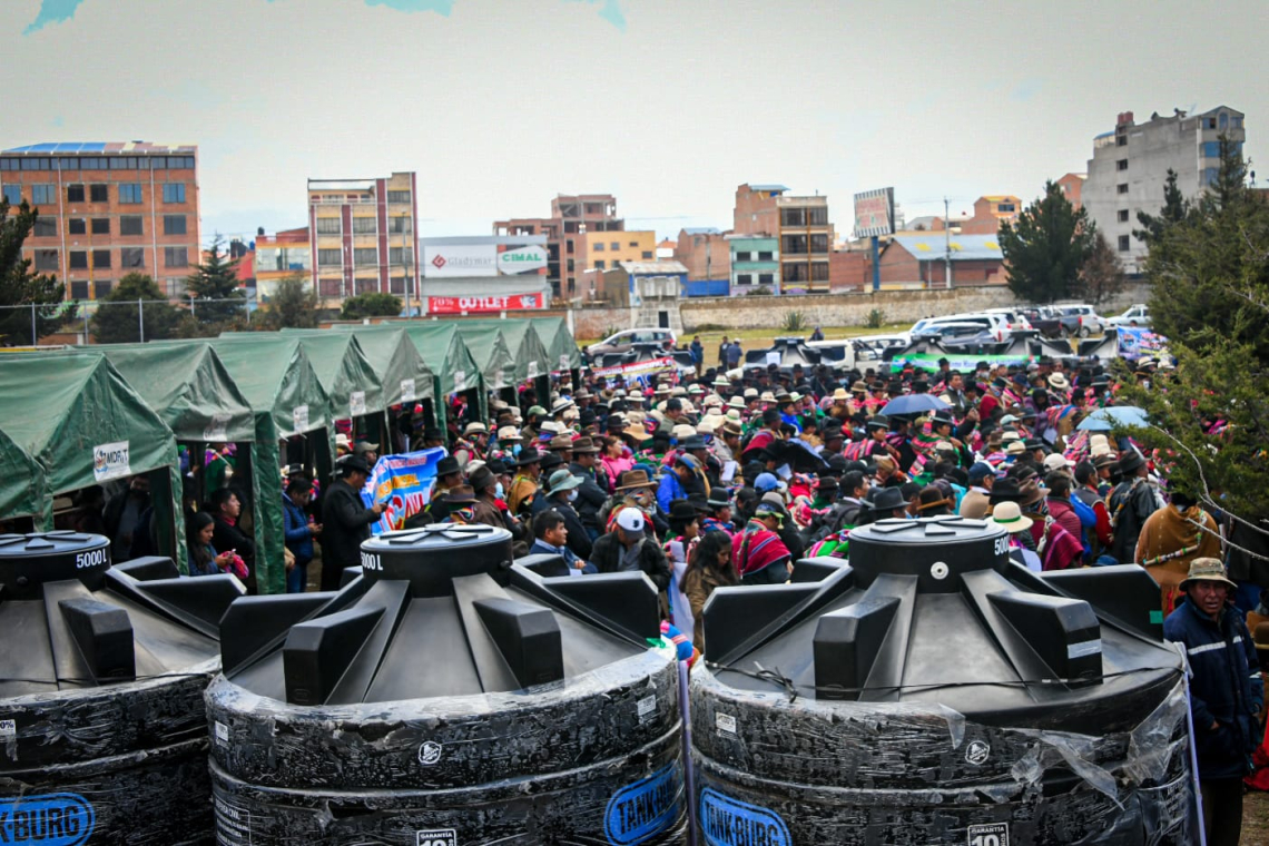 62 municipios de La Paz reciben apoyo del Gobierno para paliar efectos de la sequía
