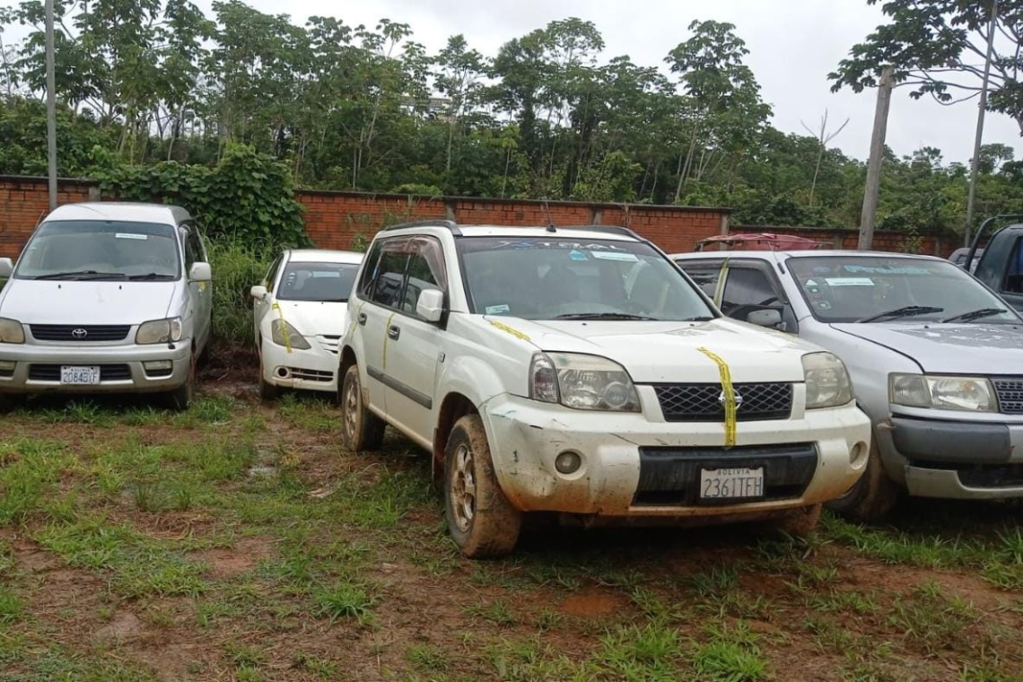 Pando: Aduana comisa nueve vehículos en menos de dos semanas