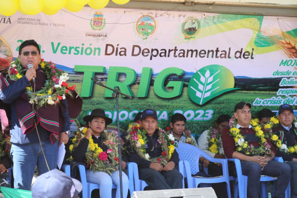 Ministerio de Desarrollo Rural apoya con innovación tecnológica en producción de trigo