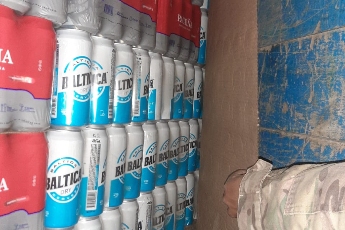 Militares comisa cerveza argentina camuflada de boliviana en Yacuiba