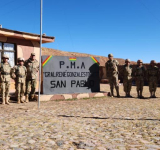 Inspeccionan Puestos Militares Adelantados e Hitos fronterizos en frontera con Argentina