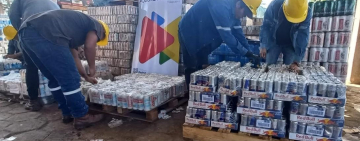 Aduana destruye 64 toneladas de bebidas ilegales valoradas en Bs 580.000