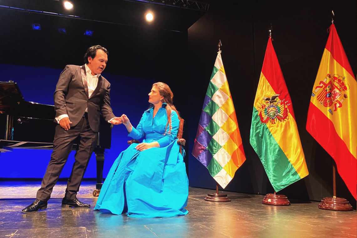 Tenor Diego Sarmiento Flores deleita a público de España y Rusia con música boliviana con el patrocinio de Entel