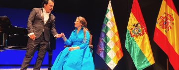 Tenor Diego Sarmiento Flores deleita a público de España y Rusia con música boliviana con el patrocinio de Entel