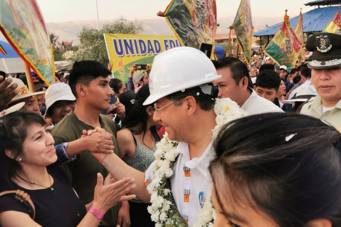 Presidente Arce beneficia a más de 36.000 habitantes con redes de gas en Cochabamba
